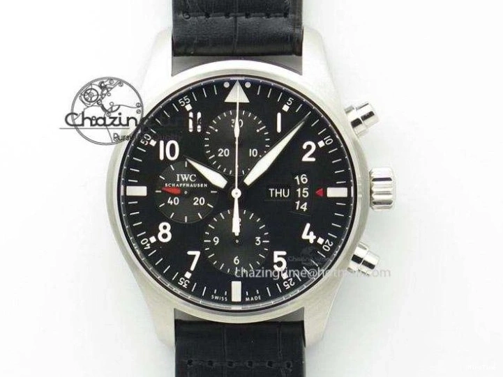 MIROTIME 0315 FastDry Portugieser Chronograph IW371615 ZF Best Edition Green Dial on SS Bracelet A7750 (Slim Movement) 7038